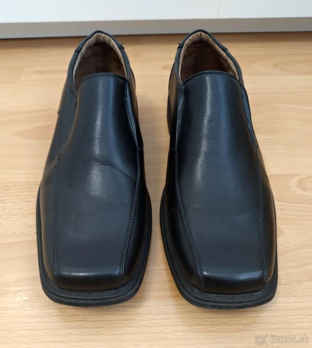 Pánske čierne elegantné topánky / mokasíny