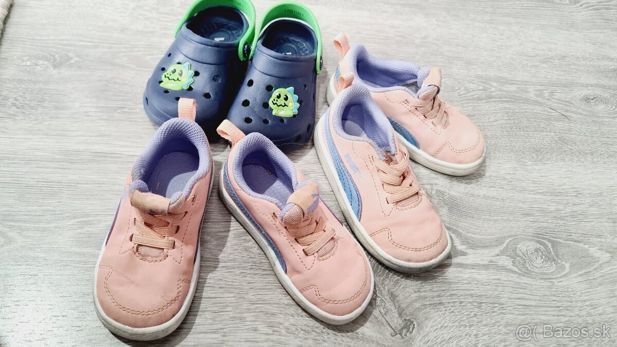 Predám Puma tenisky veľkosť 21 a 22 + darujem vty kroksy