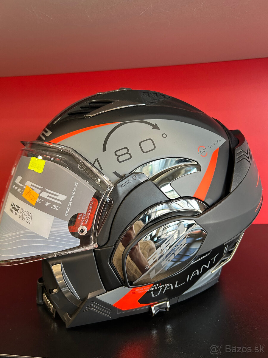 Prilba LS2 Valliant II chrome/orange č.XS