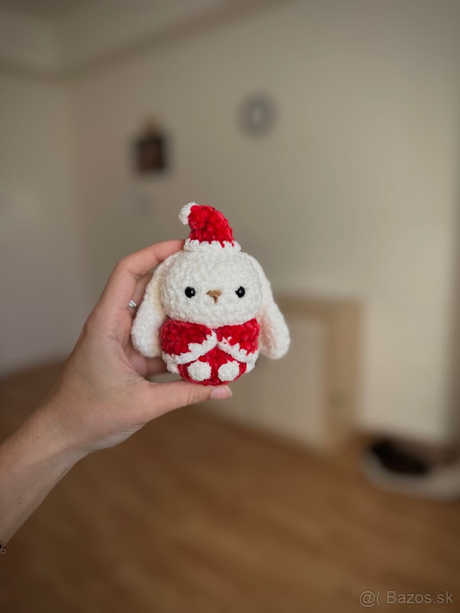 Malý vianočný zajačik – ručne robený
