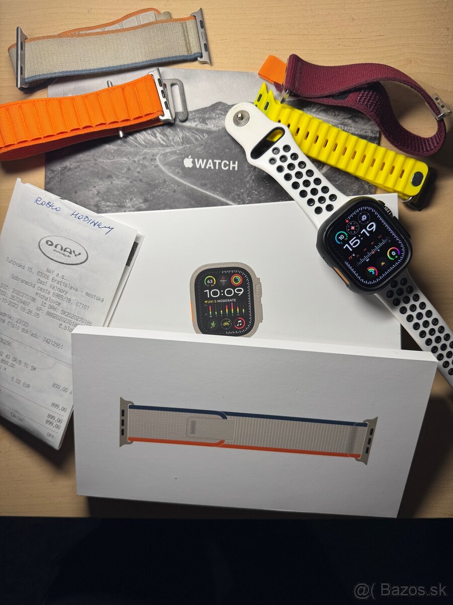 Apple watch ultra 2 zdravie batérie 98%