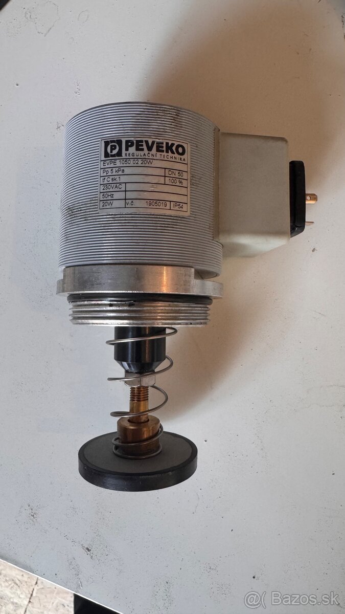 Elektromagnetický ventil PEVEKO EVPE 1050.02 + spätný ventil