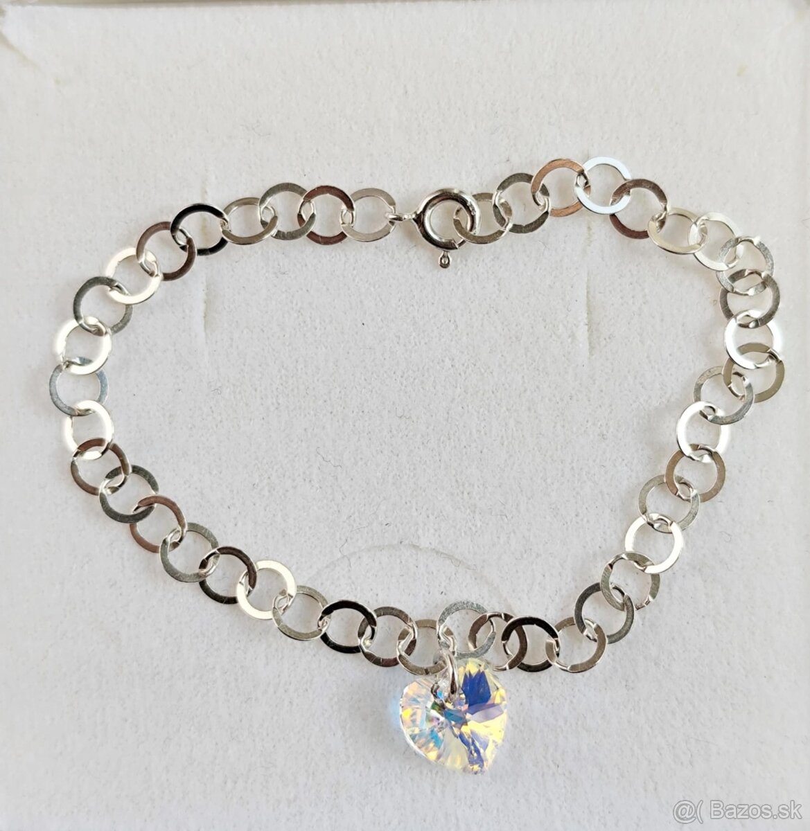 Swarovski strieborný náramok Ag 925