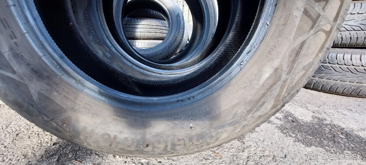 Predam letne pneu 2x 215/65R16 Continental
