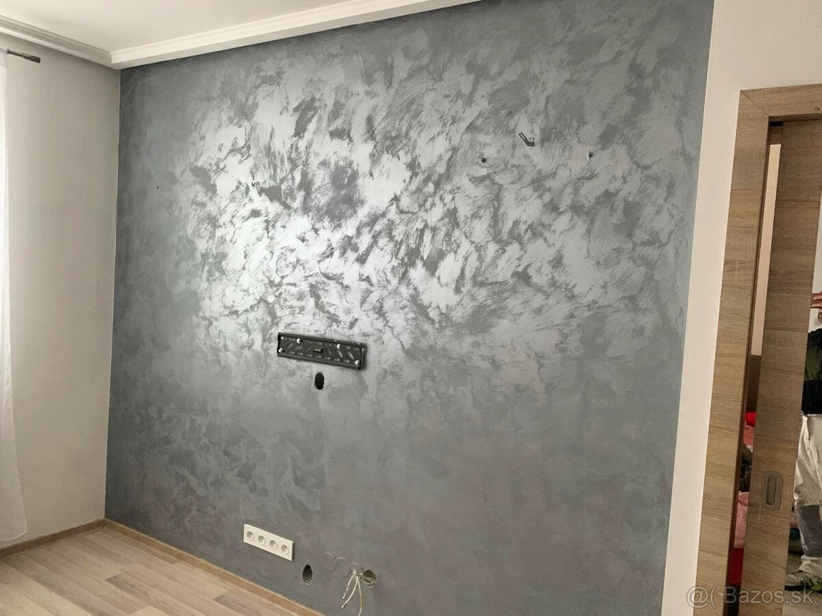 Maliarske práce,Dekoratívne omietky.