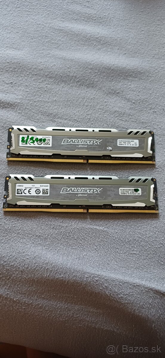 RAM Ballistix 16GB DDR4 3000MHz