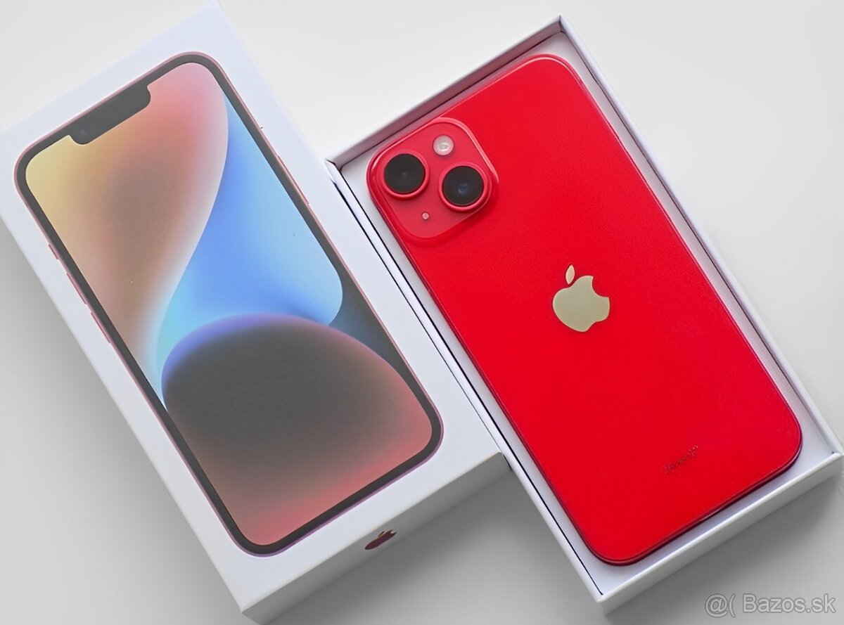 iPhone 14 Red BATERIE 100% TOP