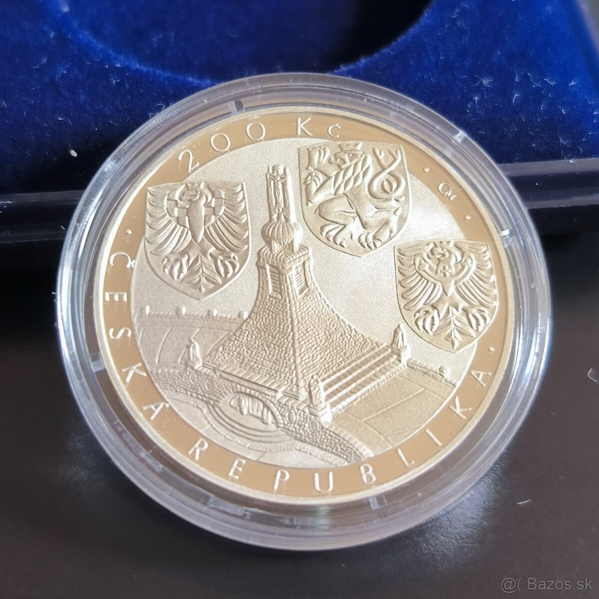 Strieborné mince 200 - korún - PROOF -