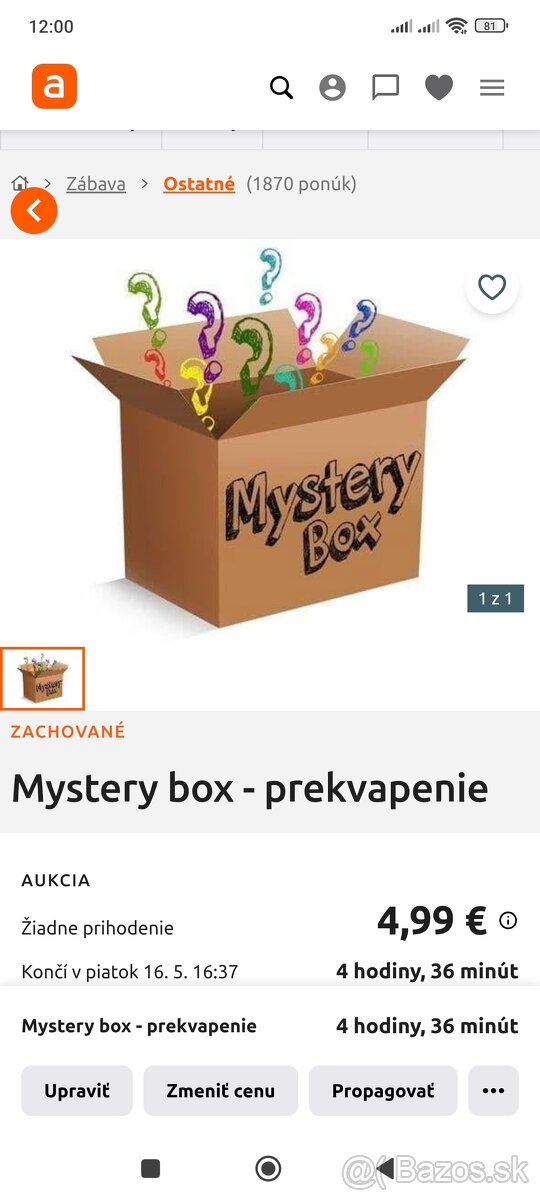 Mystery box - prekvapenie