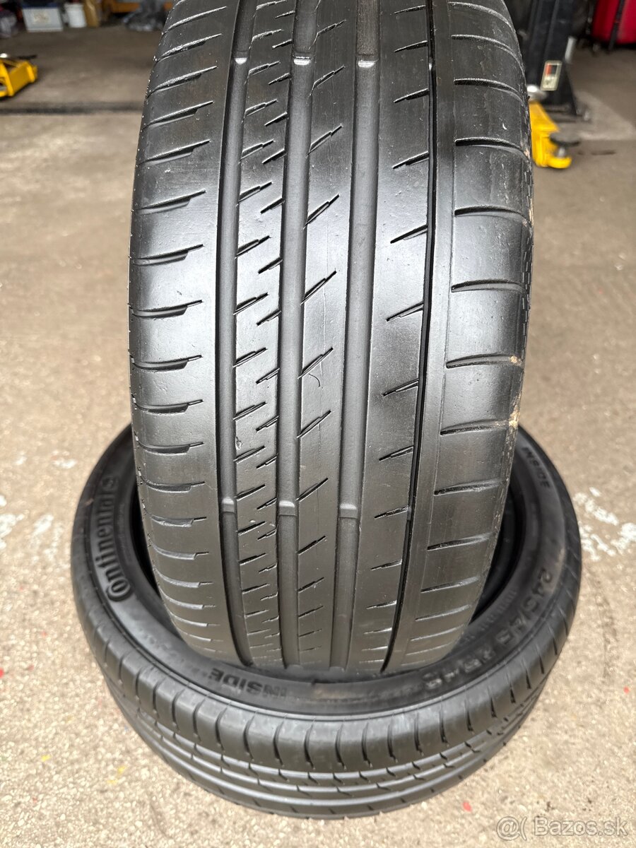 Letné pneu 2 ks 245/45R18 viem aj prezuť