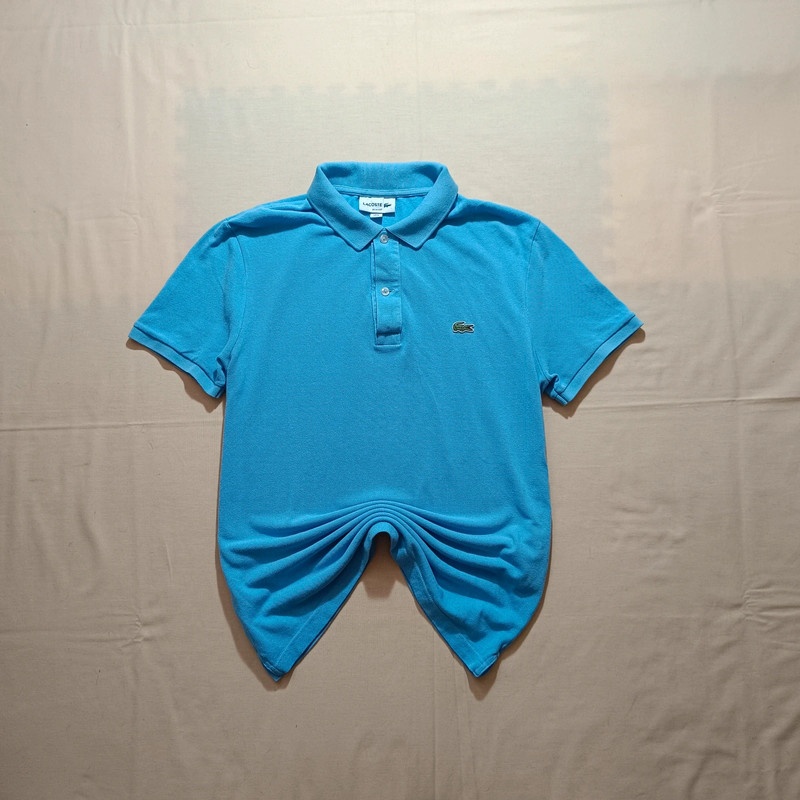 Lacoste svetlomodrá polokošeľa s krátkym rukávom tričko M