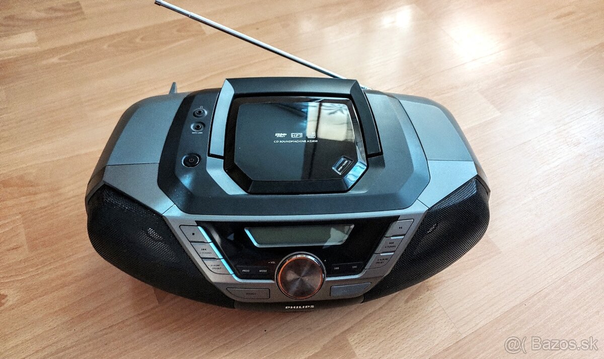 Rádio, MP3, USB, CD, Philips
