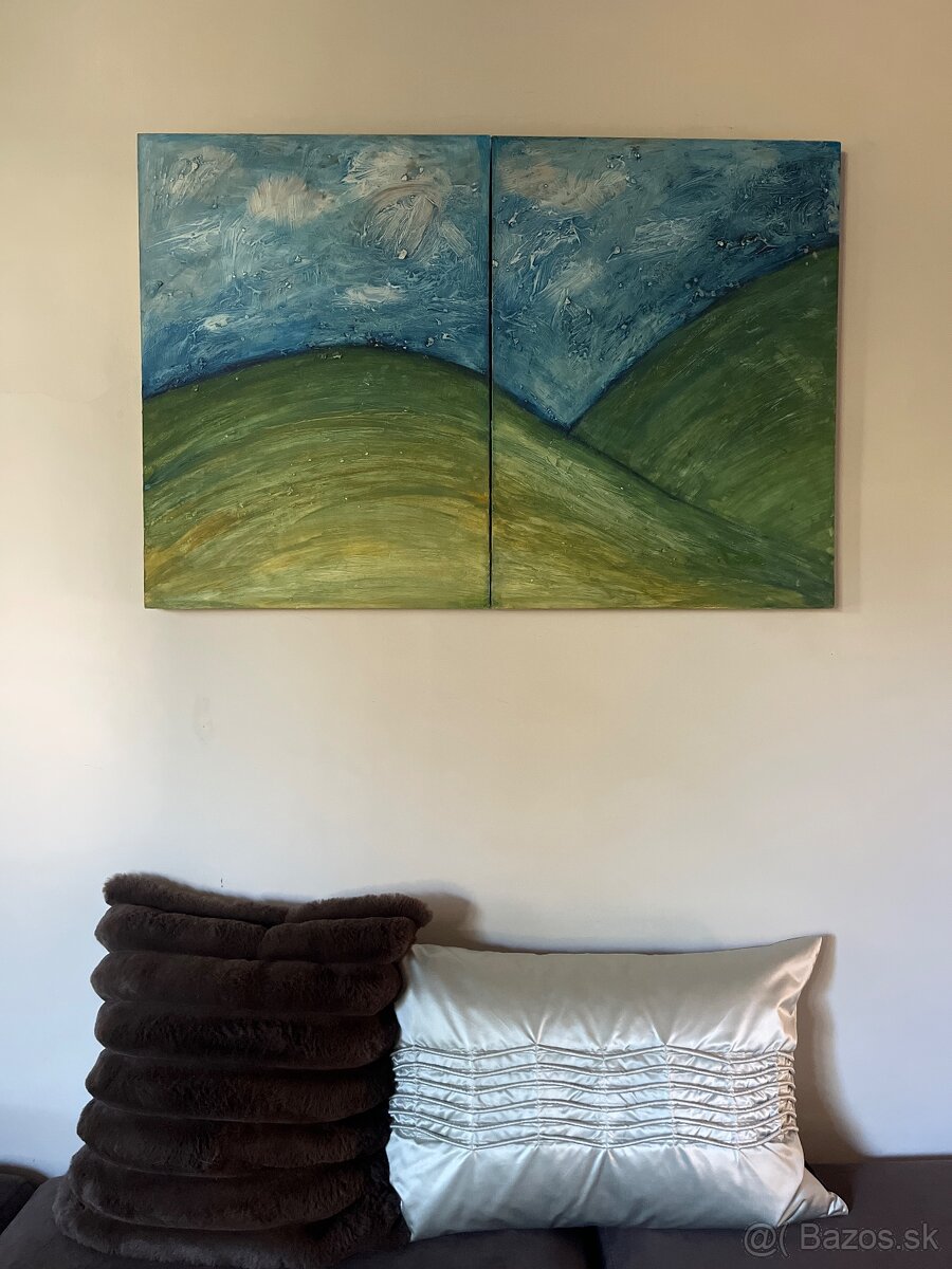 Obraz Krajina od Sone Mrázovej 88x58,5cm