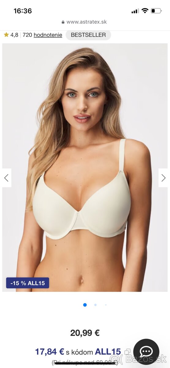 Astratex🍀NOVÁ🍀 podprsenka 80/F