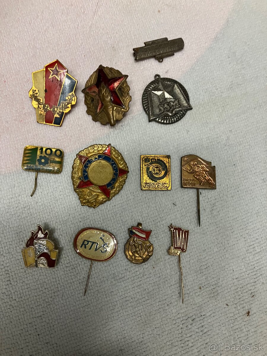 Sada odznakov ČSSR – 12 ks