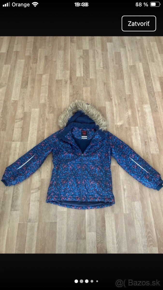 lyziarska/zimna vetrovka Tchibo 146/152