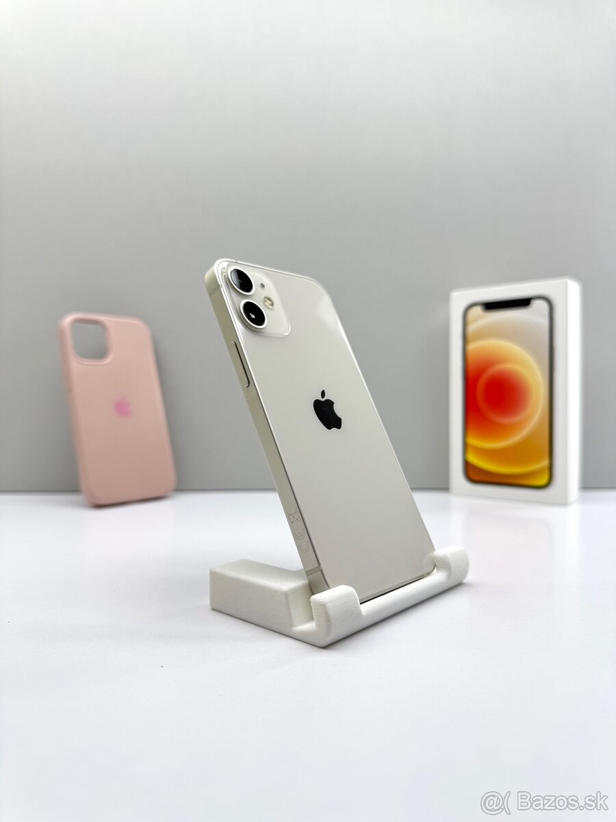 iPhone 12 MINI 128GB WHITE TOP STAV BATÉRIA 100%+APPLE KRYT