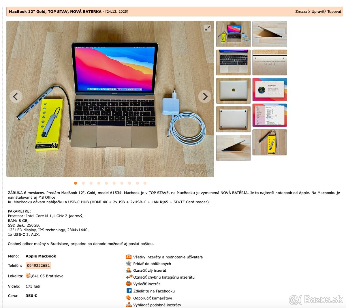 MacBook - ZÁRUKA 6 mesiacov