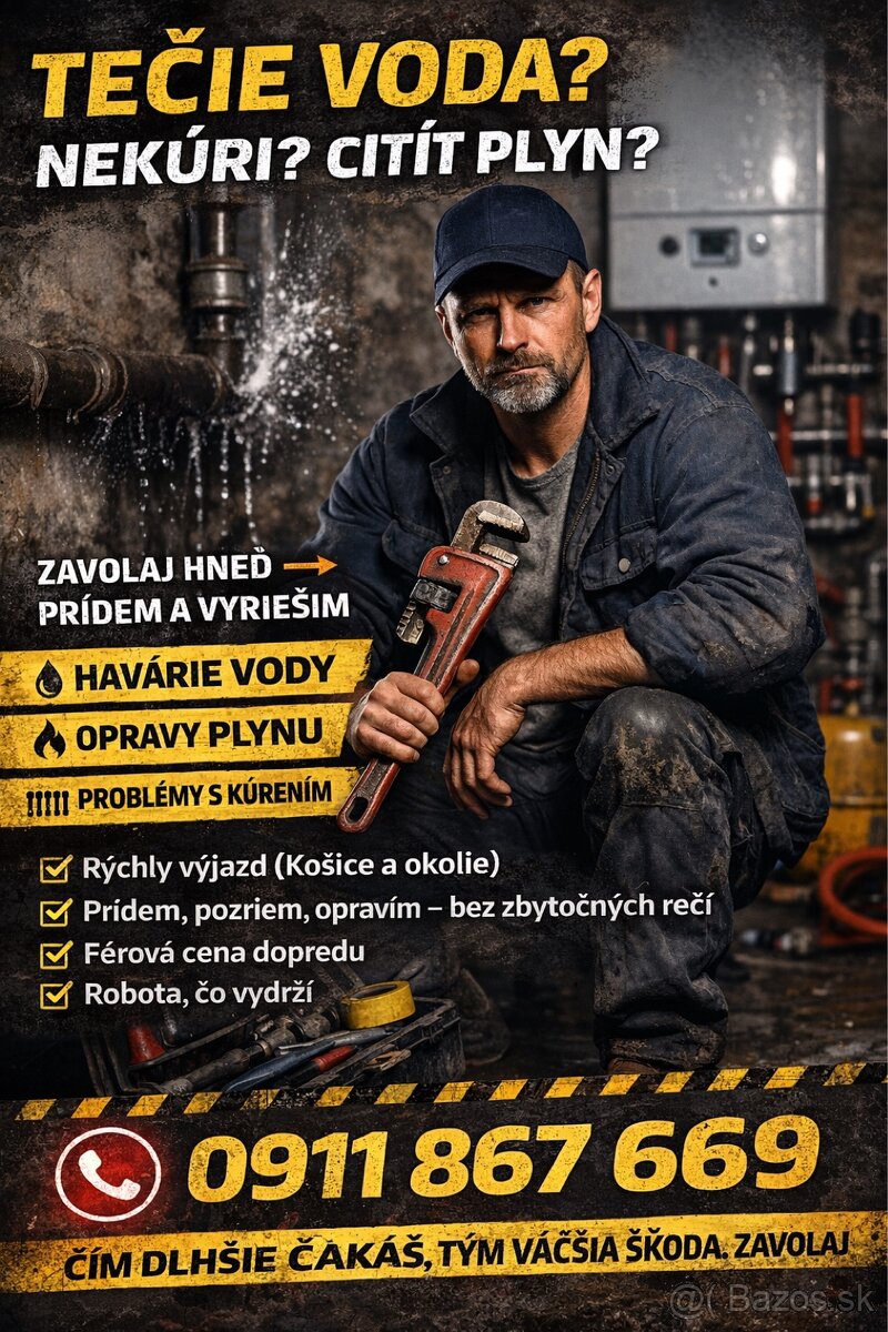 VODA – PLYN – KÚRENIE