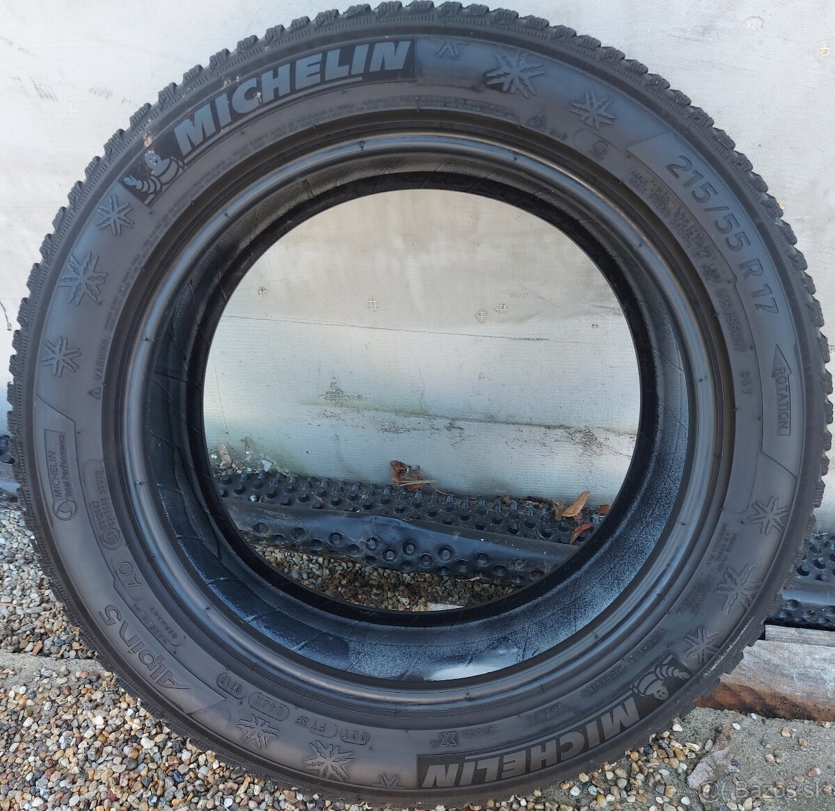 3 ks špičkové zimné pneu Michelin Alpin 5 - 215/55 r17 94V