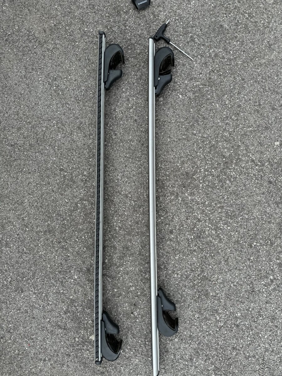 Strešné nosiče NORDRIVE - SILENZIO 120 cm, ALU, TUV