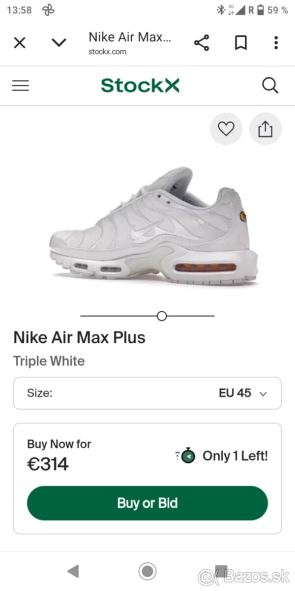 Nike Air Max Plus / Triple White