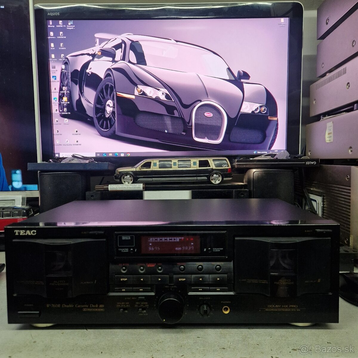 TEAC W-760R...Double kazetový deck , Dolby B,C HxPro...