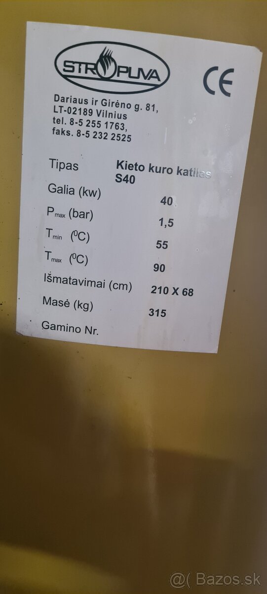 Kotol na drevo Stropuva s40