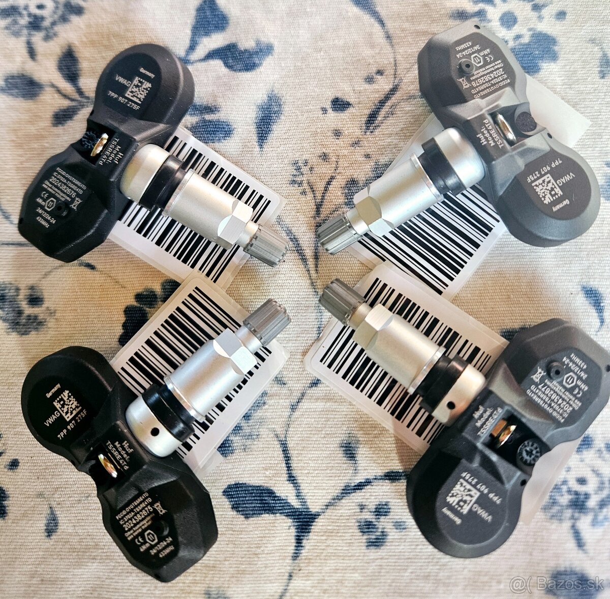 Snímače tpms Audi A4 B6 B7 A6 C6 A8 Q7 VW Touareg Porsche