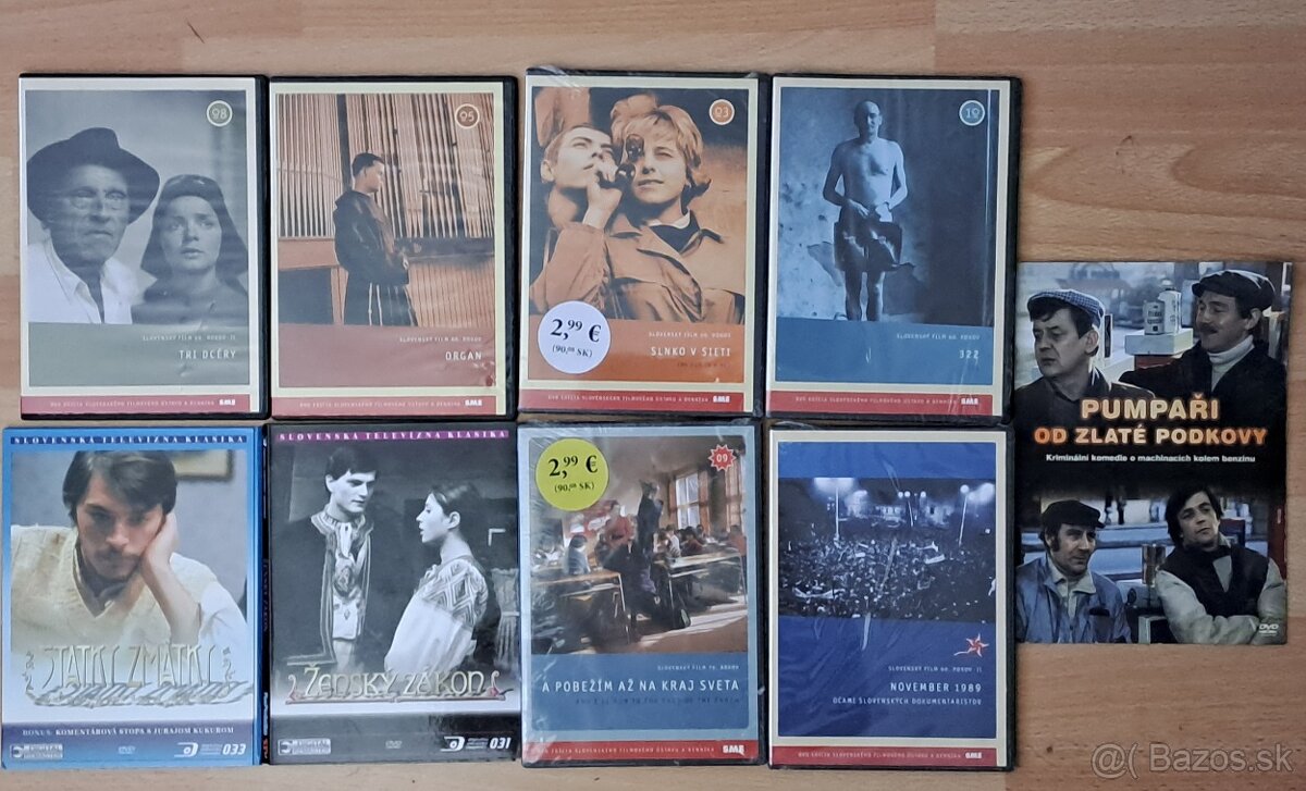 Predám originál DVD slovenské, československé filmy