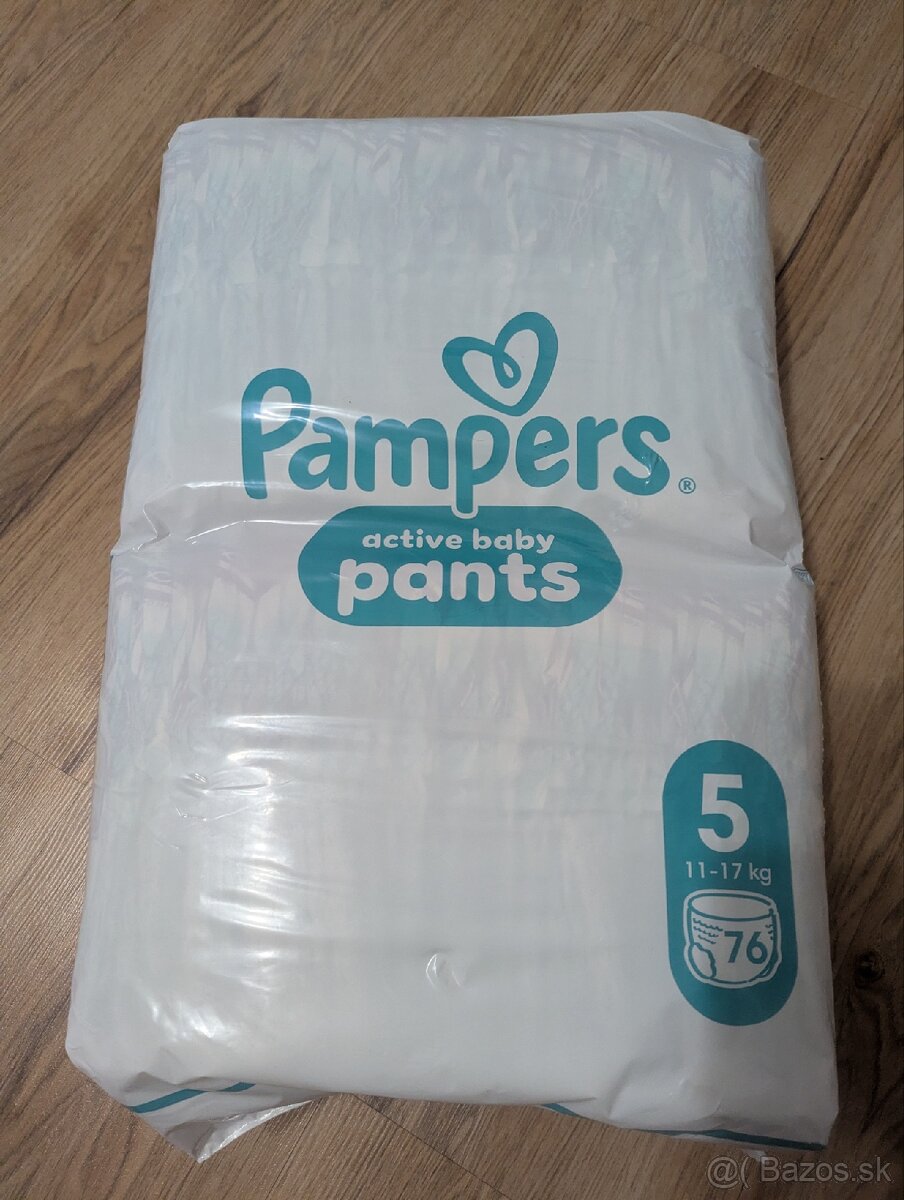 Plienkove nohavičky Pampers veľ. 5 - 76 ks
