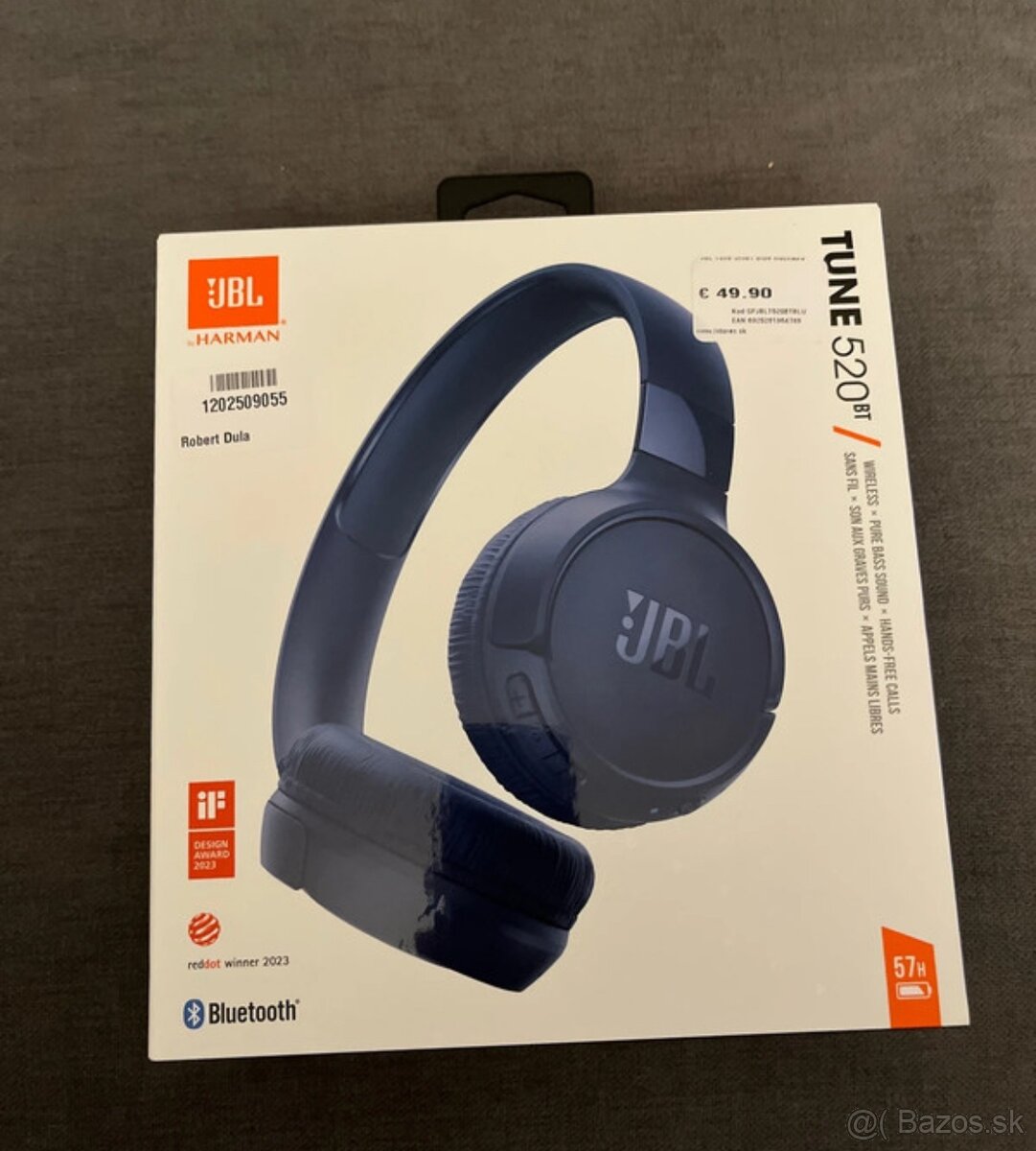 JBL tune 529bt - modrá