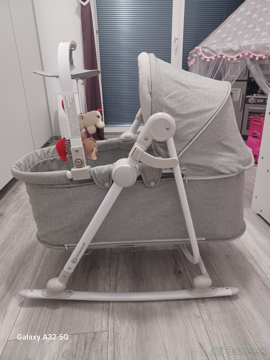 Detská kolíska sivá