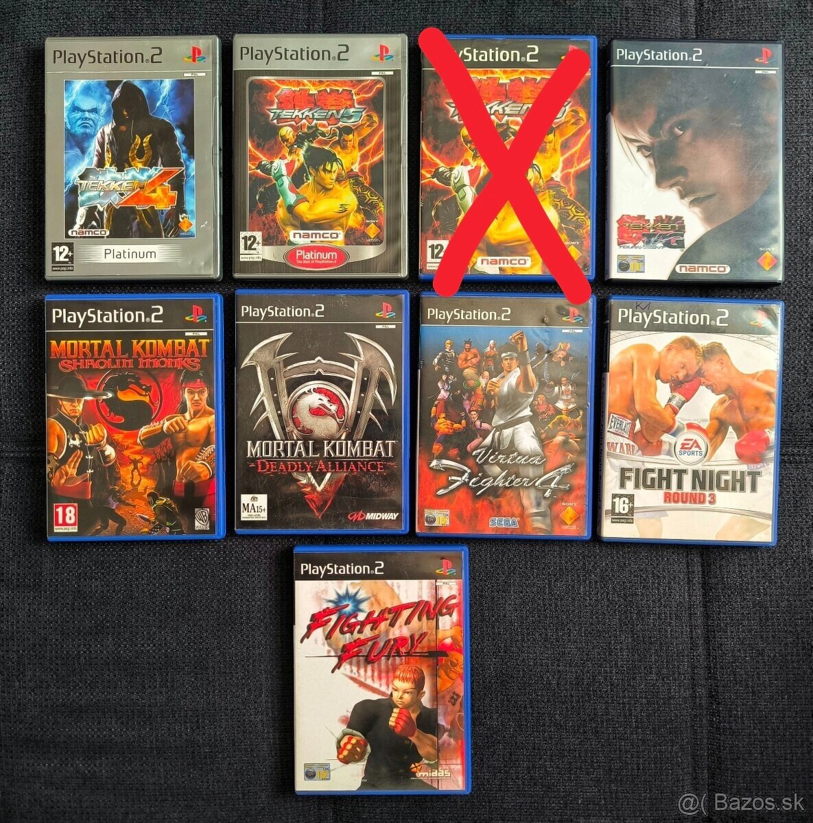 Bojové hry Tekken Mortal kombat PS2