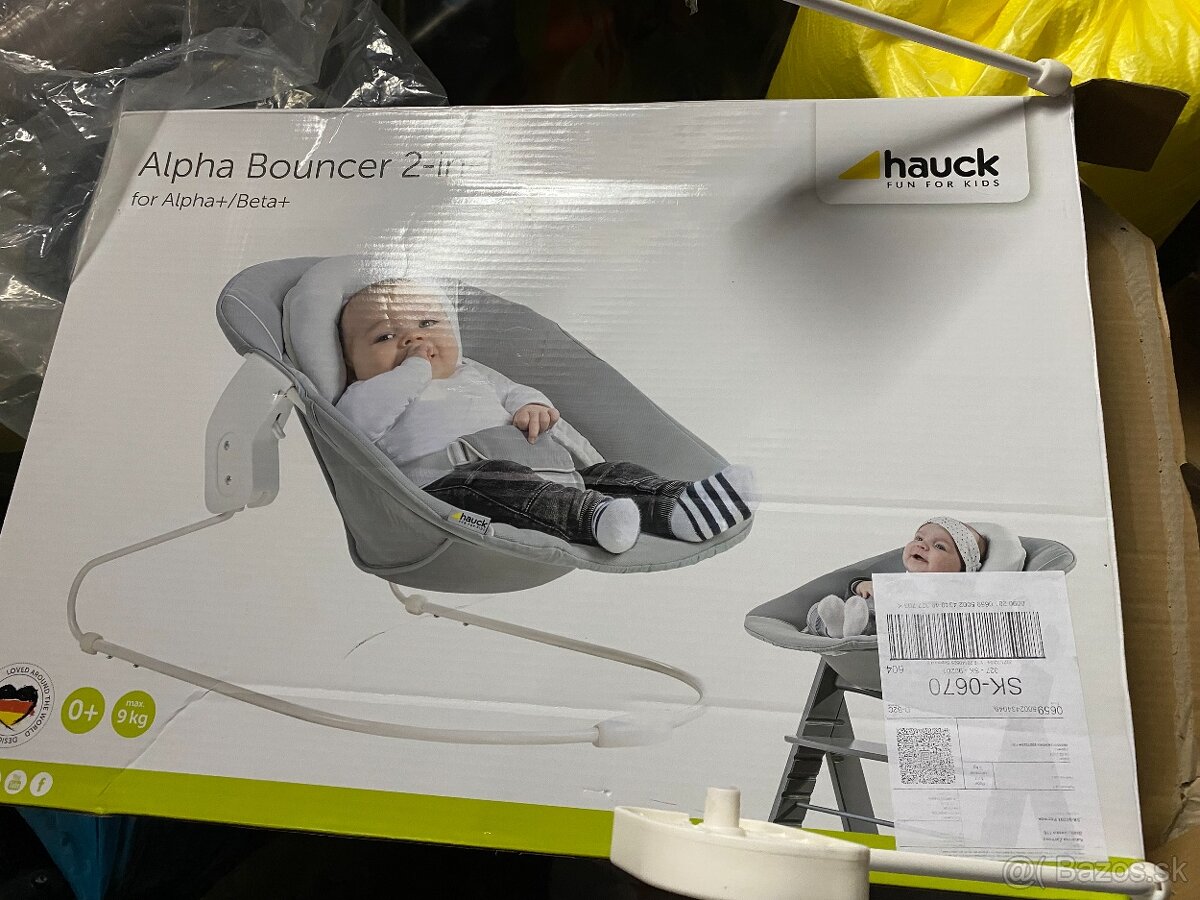Lehátko pre bábätká Hauck Alpha Bouncer 2v1