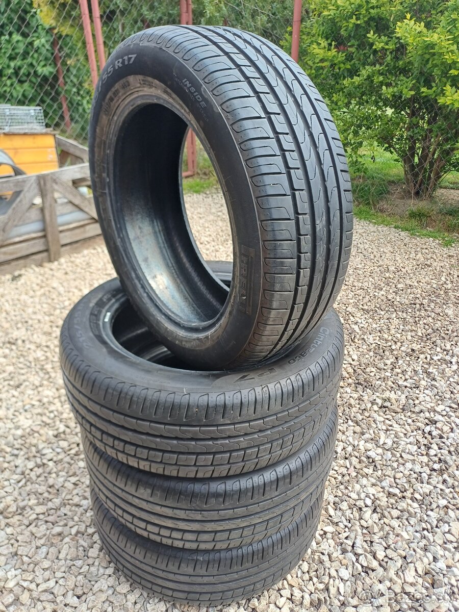 letné pneu.Pirelli--215/55/17-94W--DOT-0223