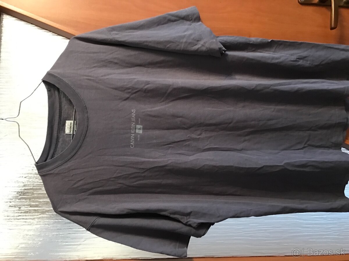 CALVIN KLEIN originál sive pánske tricko XL