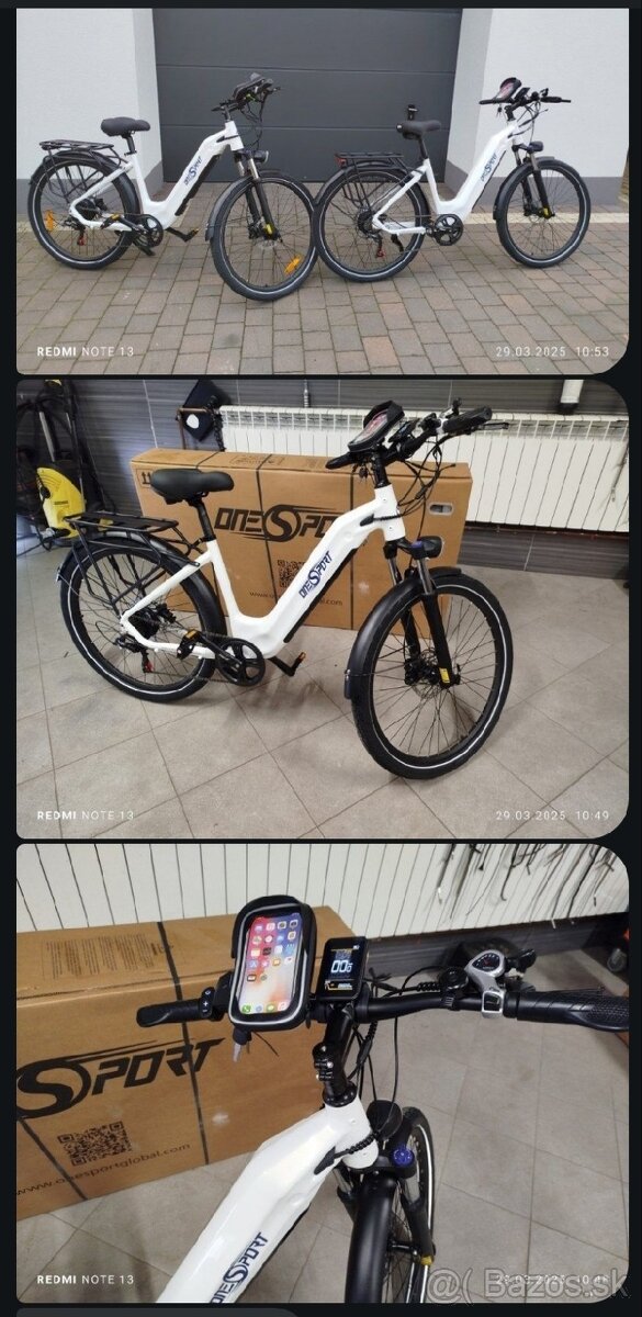 nový elektrobictkel OT05 PRO biely alebo sedy