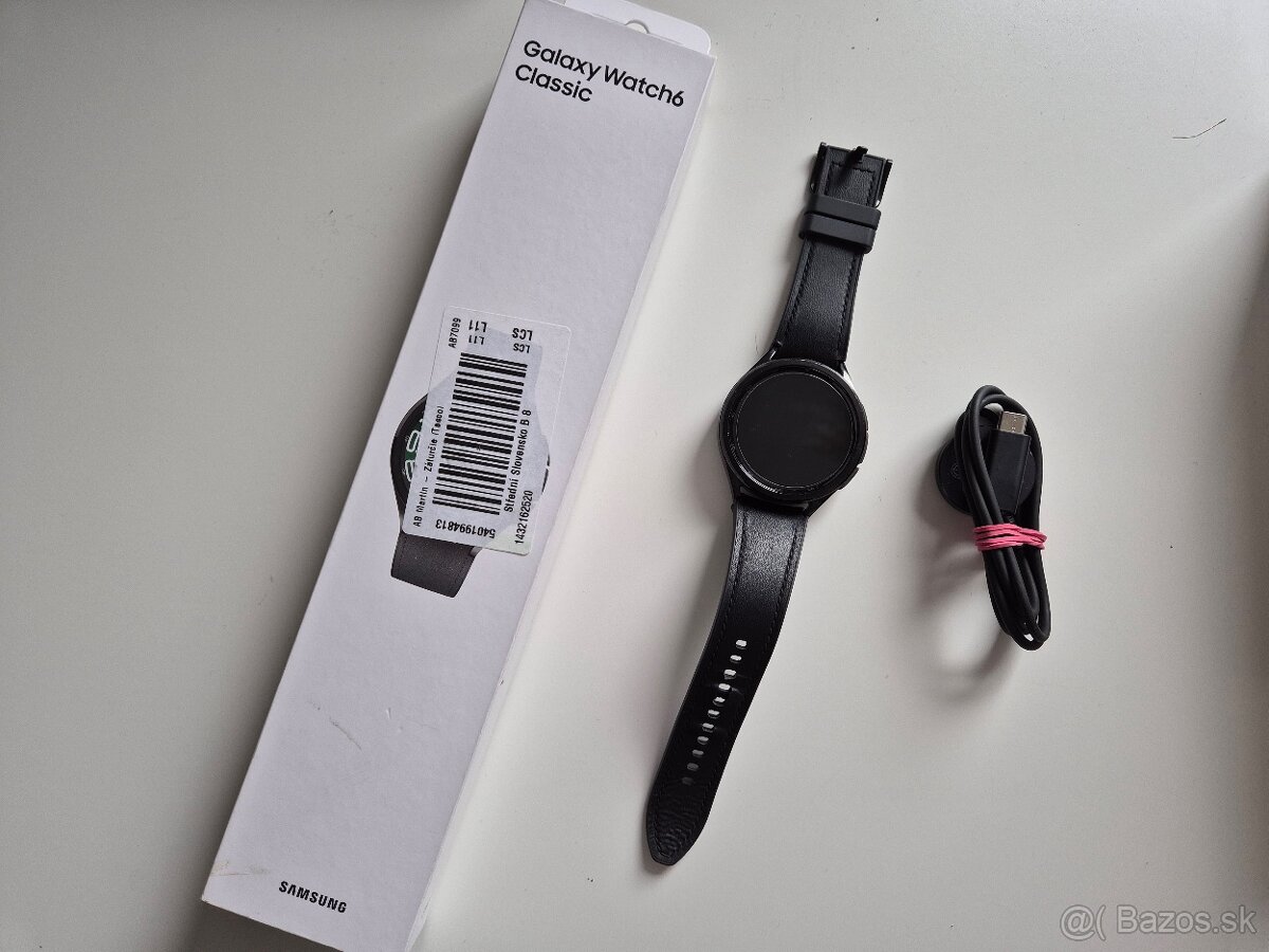 Samsung Galaxy Watch 6 Classic 47 mm, čierne, ZARUKA