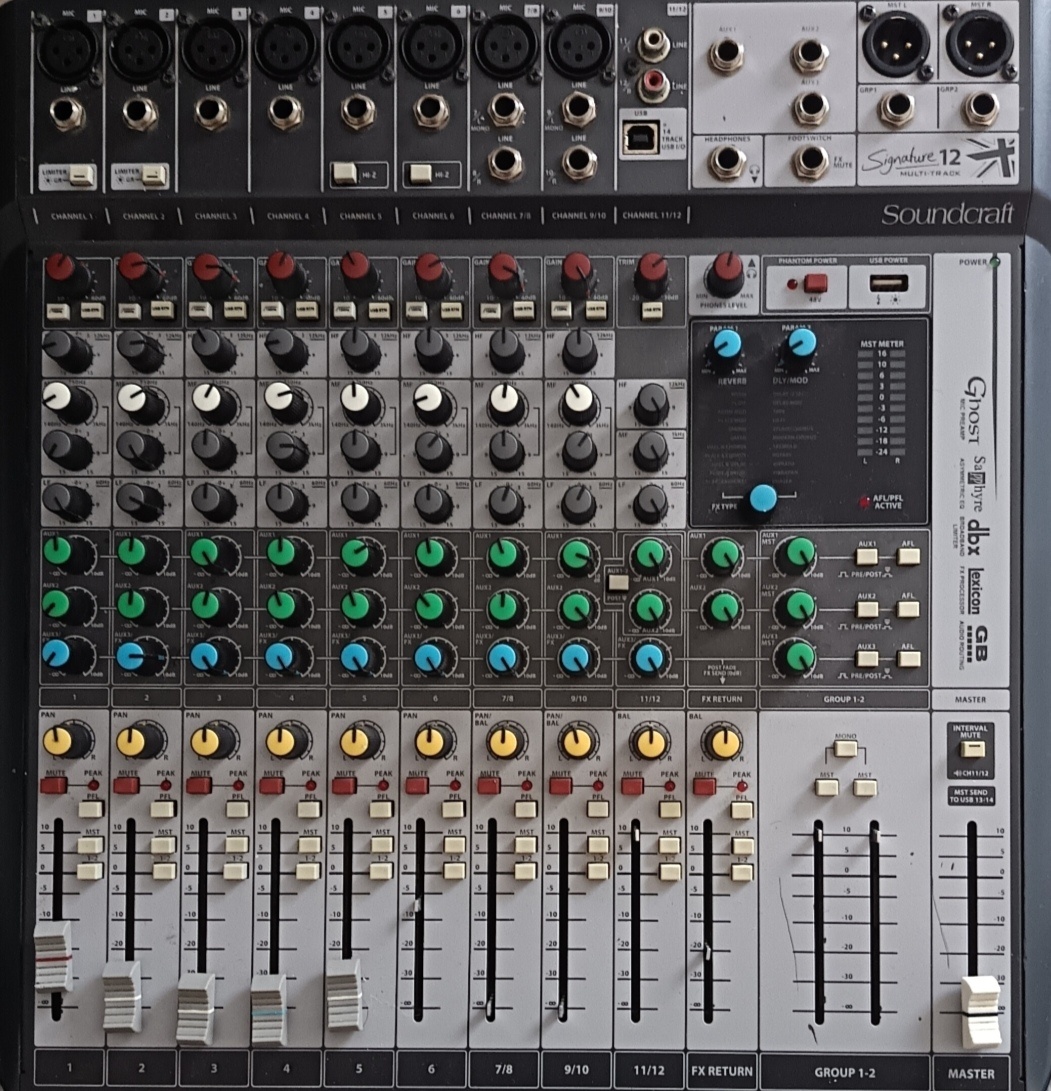 Predám mix soundcraft 12