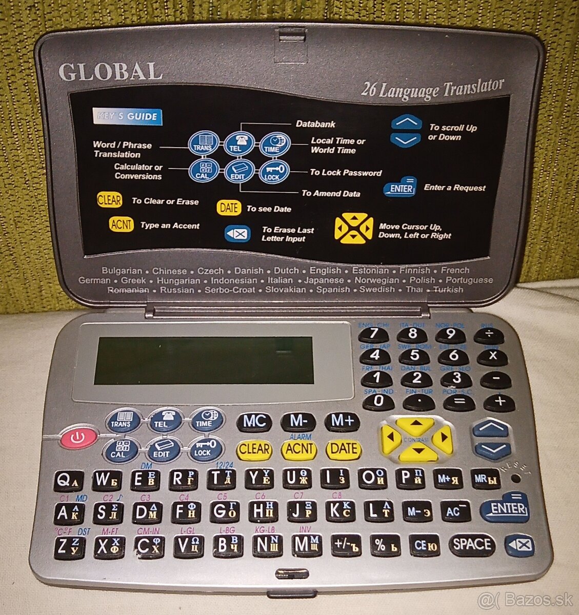 Prekladač - Elektronický diár Global Translator