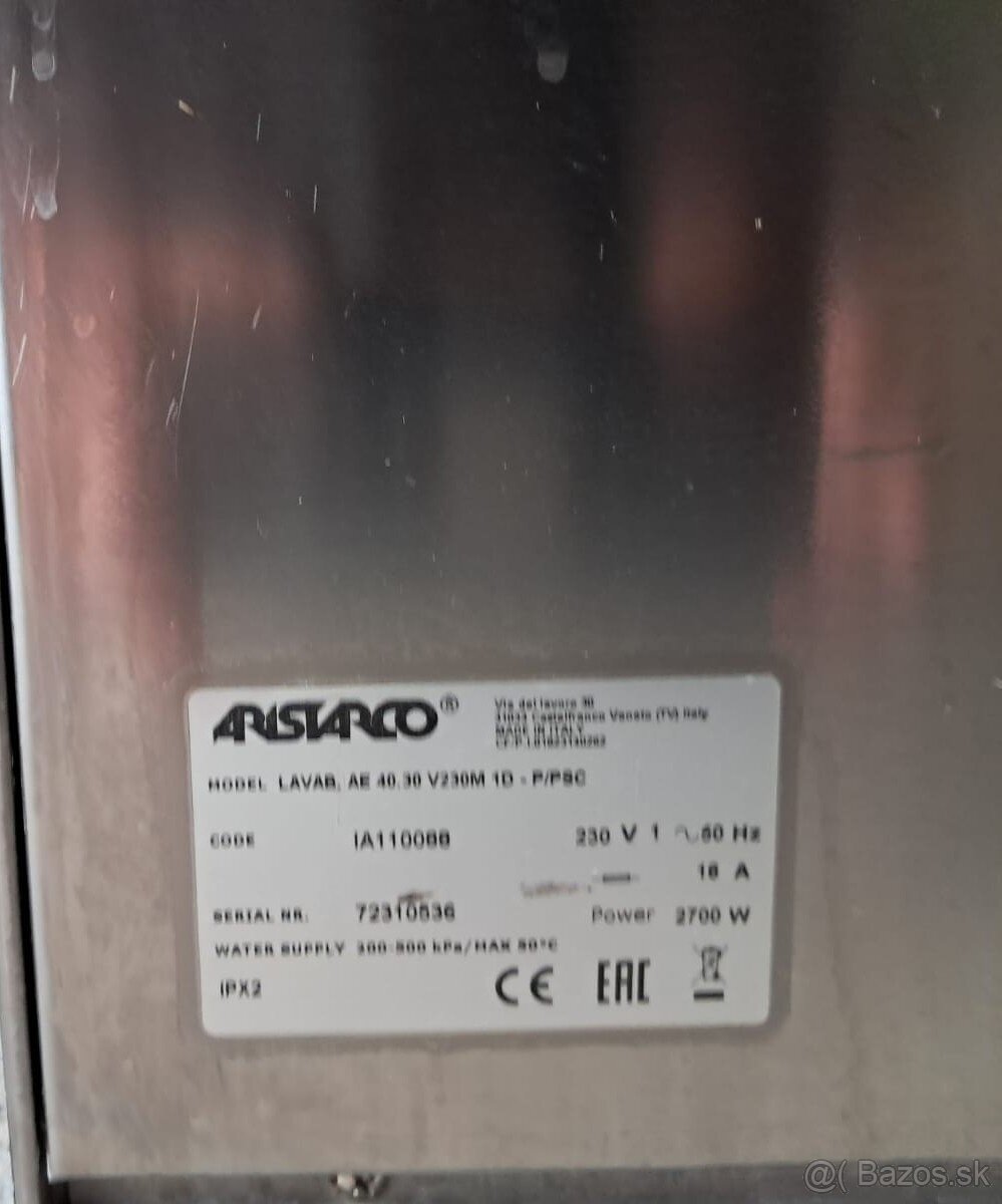 Profesionálna umývačka riadu Aristarco AE 40 30 - gastro