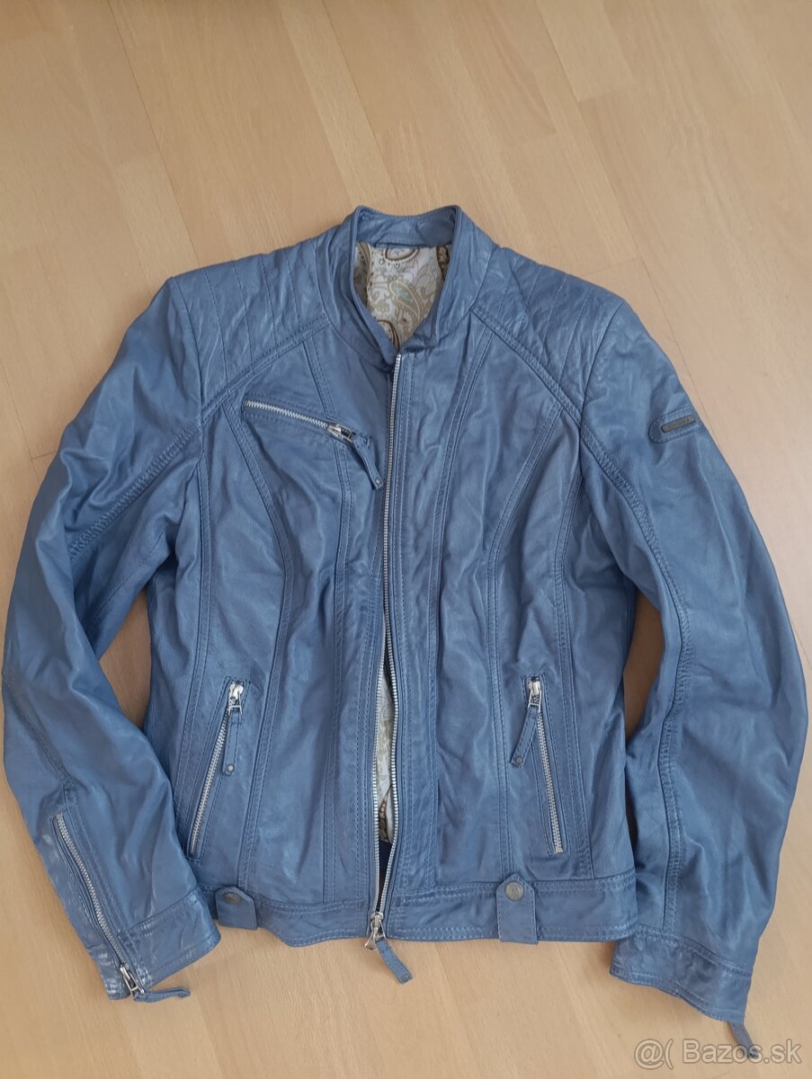 Kožená dámska bunda