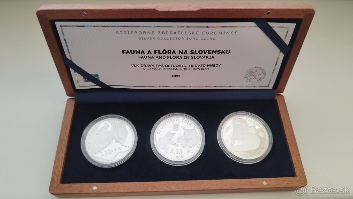 Sada 3 x 3.33€ 2025 Fauna a flóra