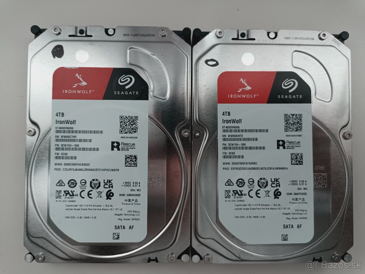 HDD disky 3,5" 4TB,..