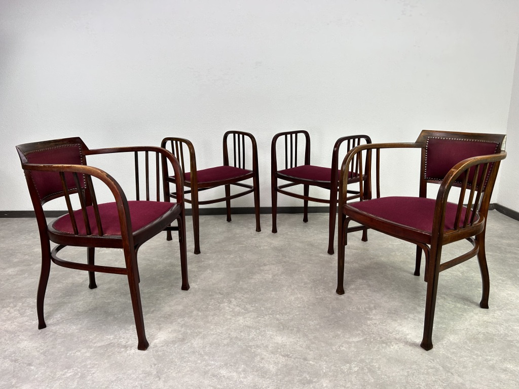 Thonet kresielka - taburety 1900 Otto Wagner