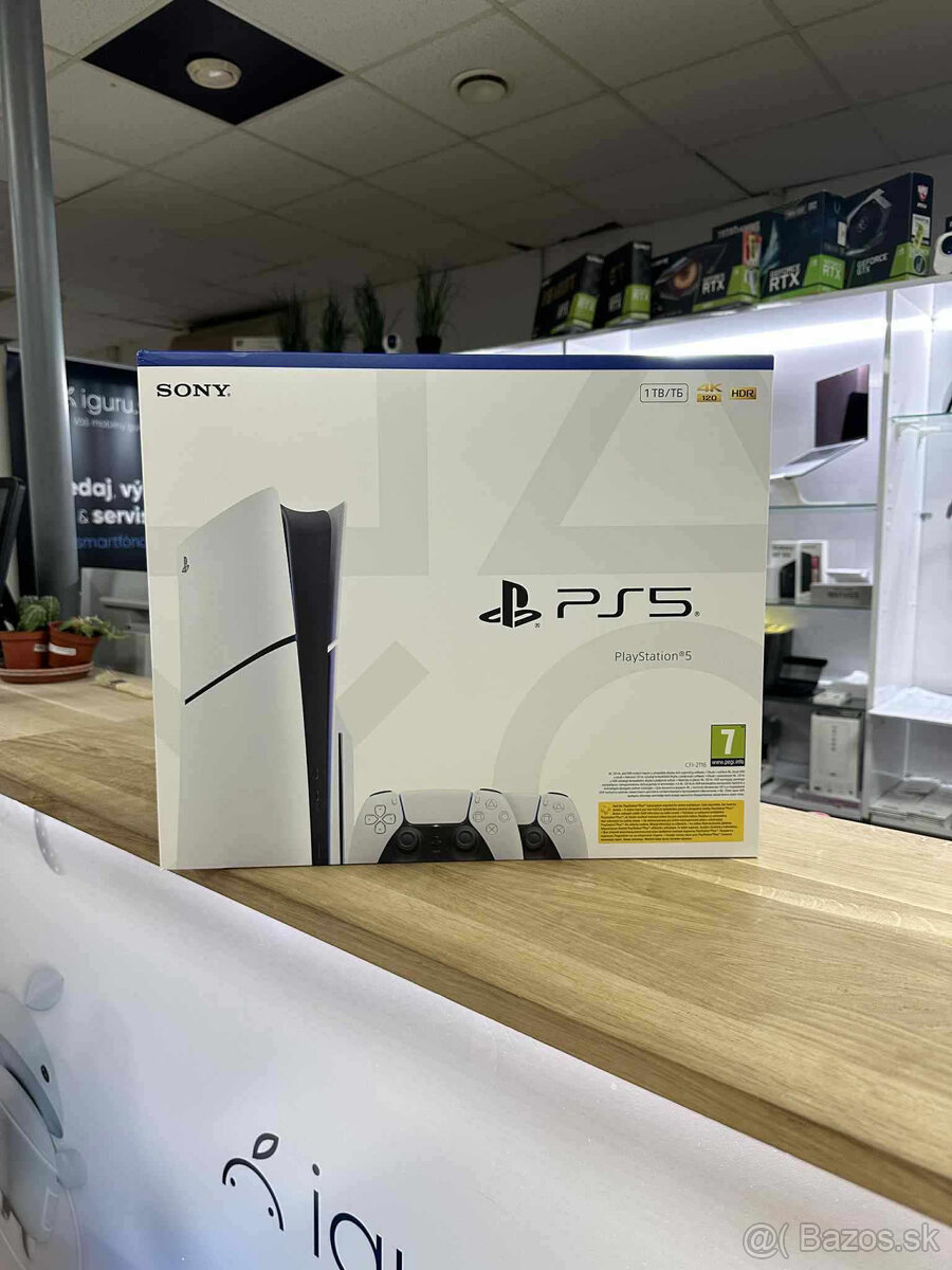 Playstation 5 + 2x Joystick - Nový nerozbalený