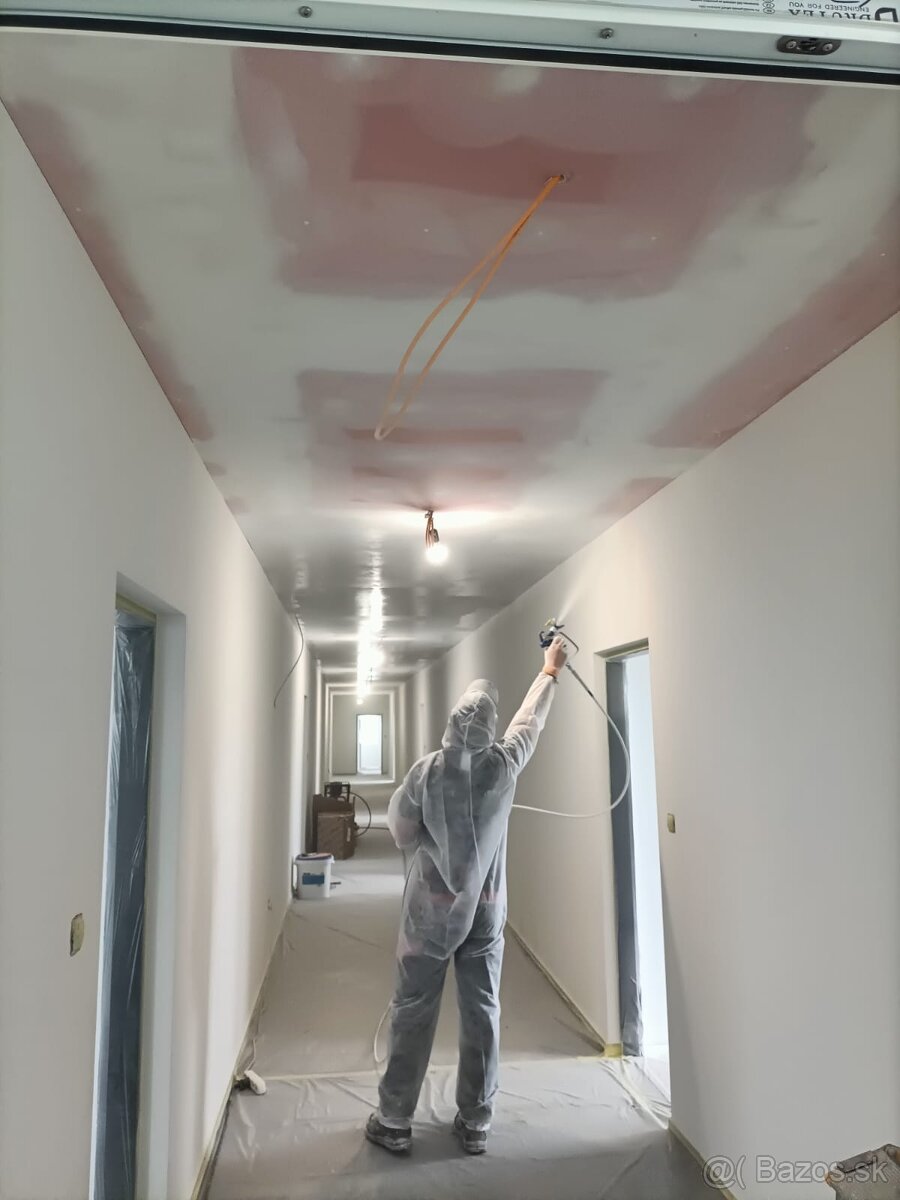 Maľovanie airless, maliarske práce, opravy, tmelenie