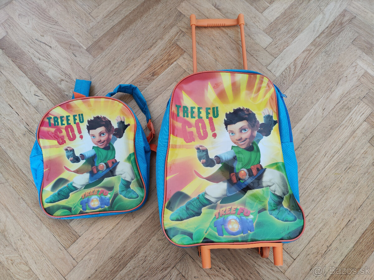Detská cestovná taška na kolieskach + rupsačik