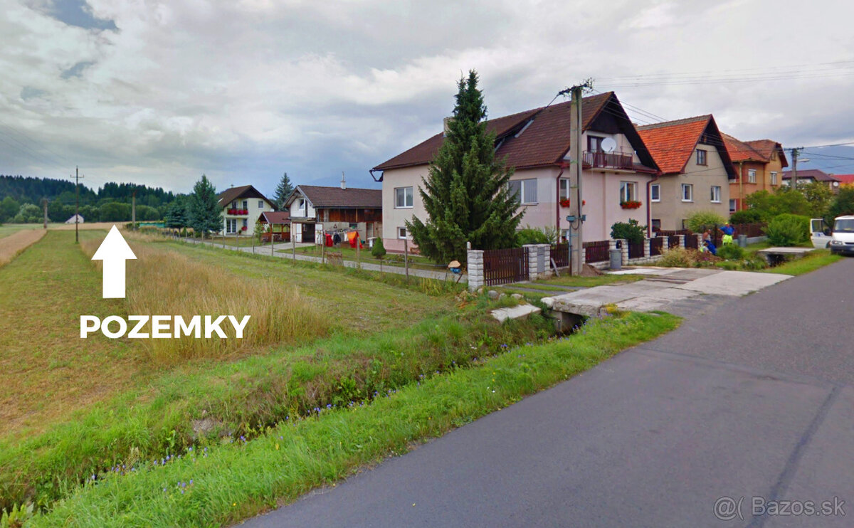 3608m2 POZEMOK Liptov – TATRY, pri HRANICI OBCE - pri CESTE